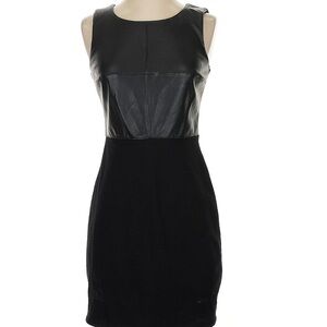 Bailey 44 Black Sheath Mini Dress Scoop Neck Sleeveless